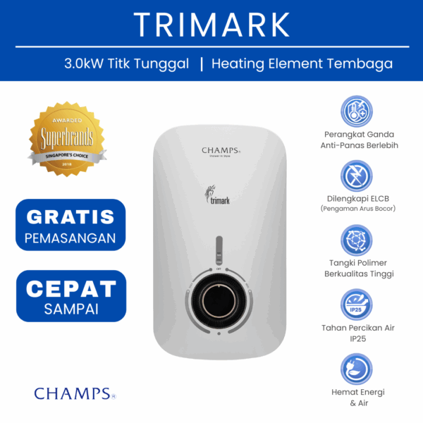 Pemanas Air Instan Champs Accord - Image 6